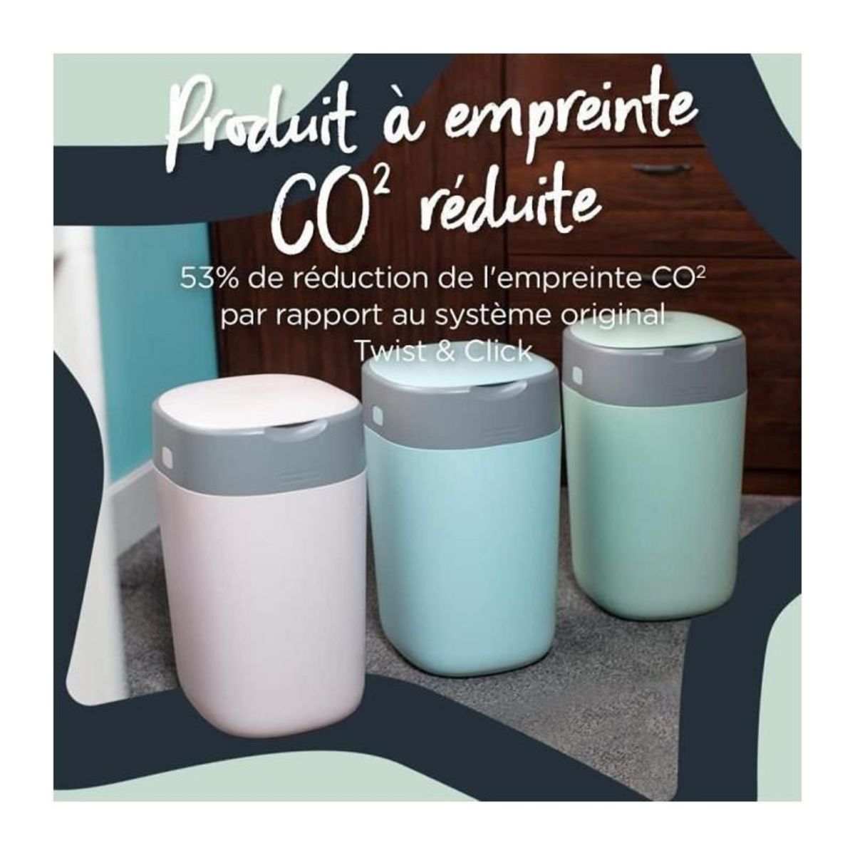 TOMMEE TIPPEE TOMMEE TIPPEE Bac a couches Twist + click Blanc FFP