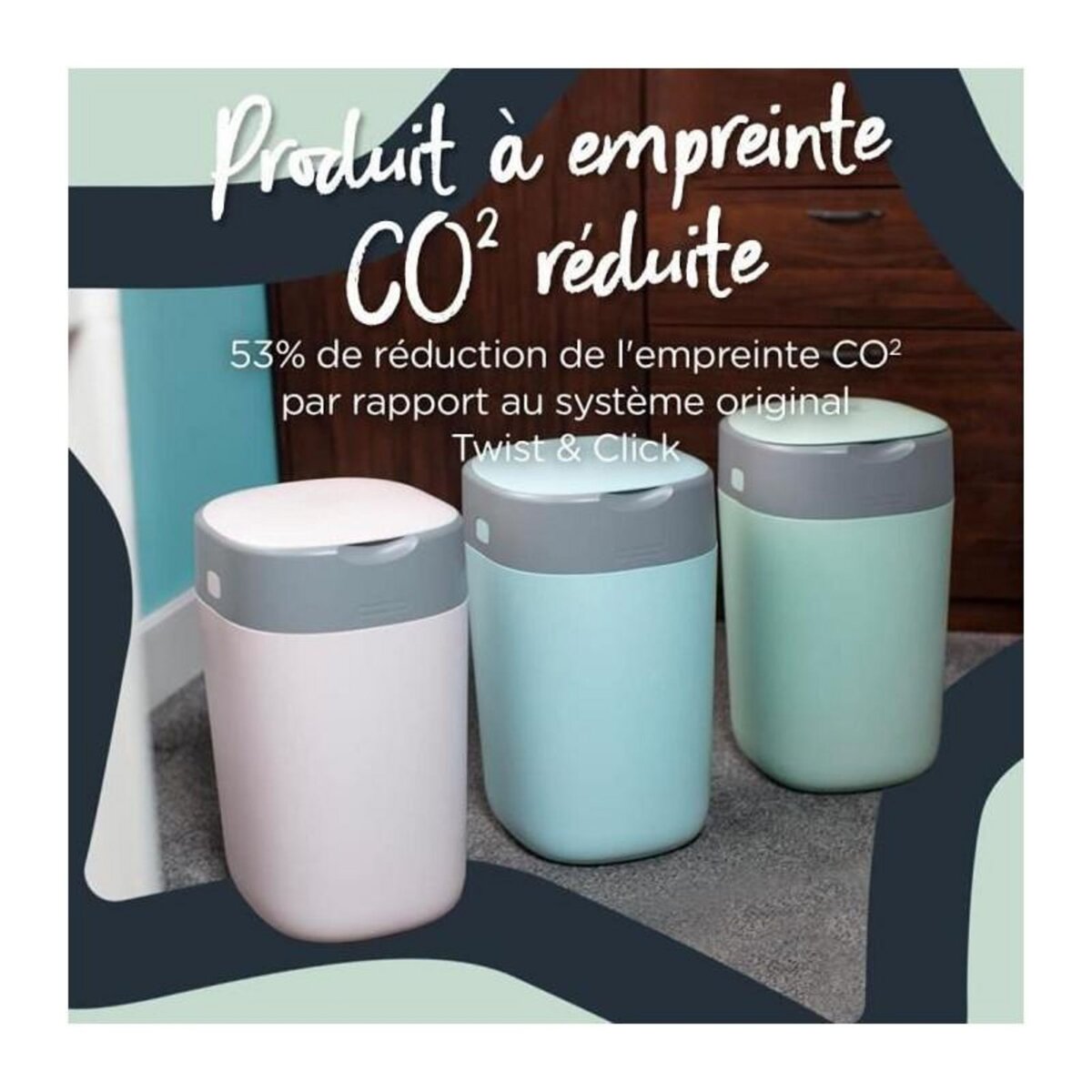 TOMMEE TIPPEE TOMMEE TIPPEE Bac a couches Twist + click Blanc FFP