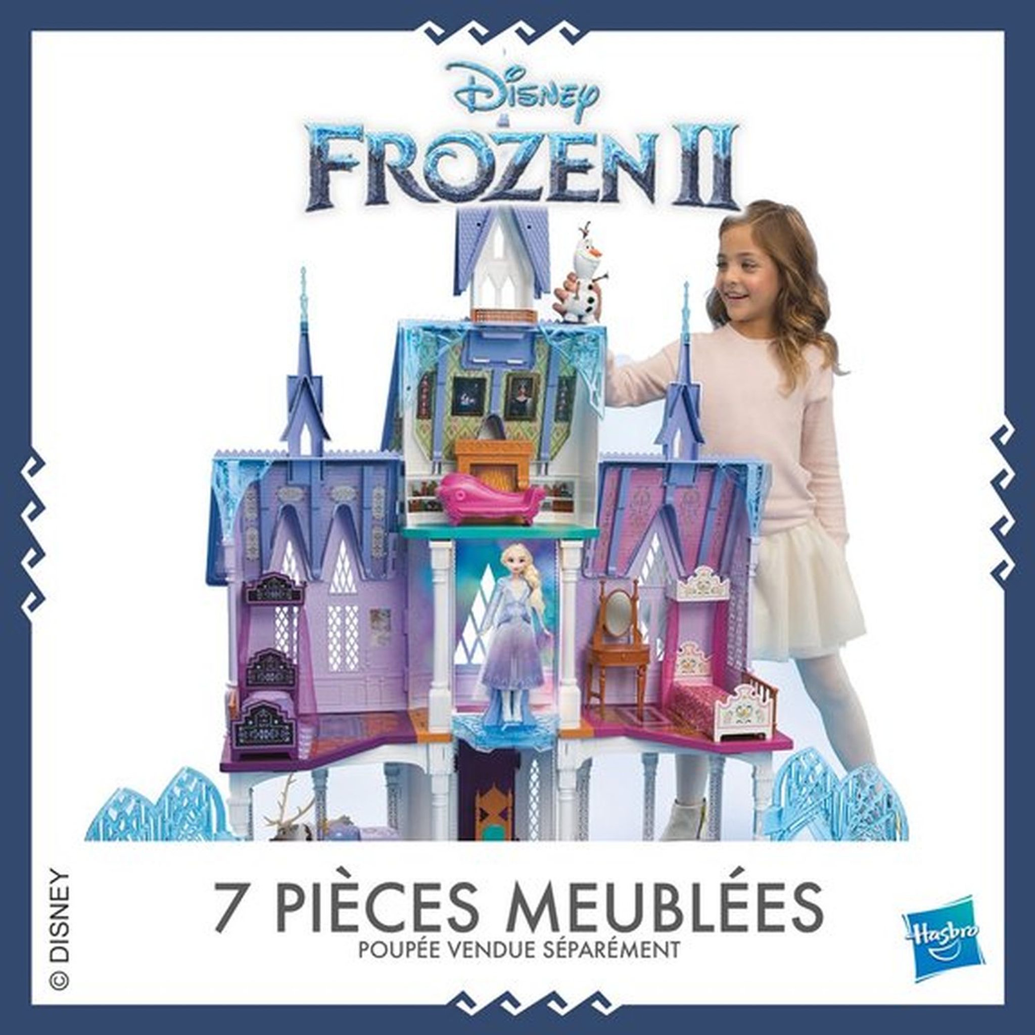 Voir la diapositive 3 : Frozen L'extraordinaire château d'Arendelle 150x122 cm - La Reine des Neiges 2