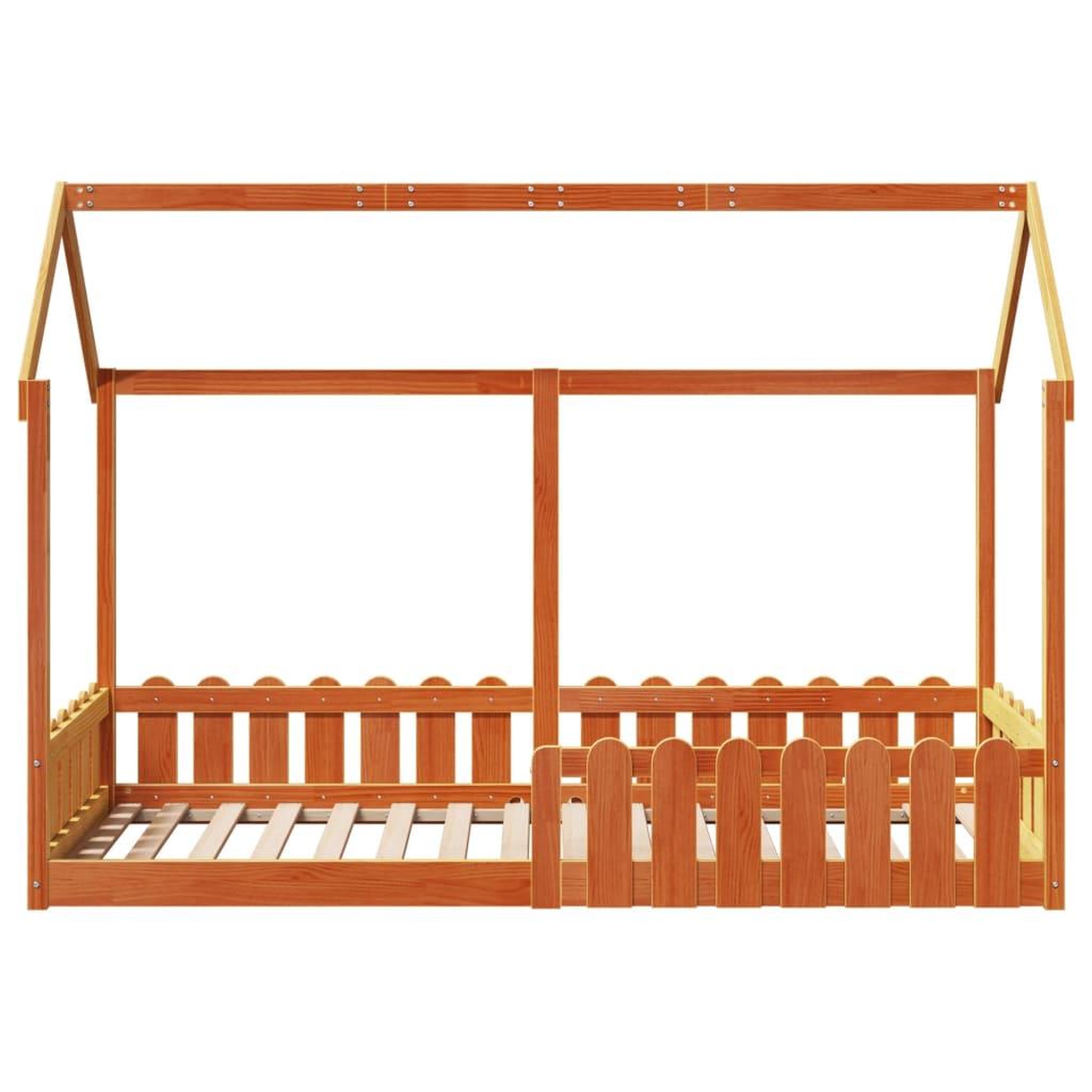 Voir la diapositive 4 : VIDAXL Cadre de lit d'enfants forme de maison sans matelas 80x200 cm
