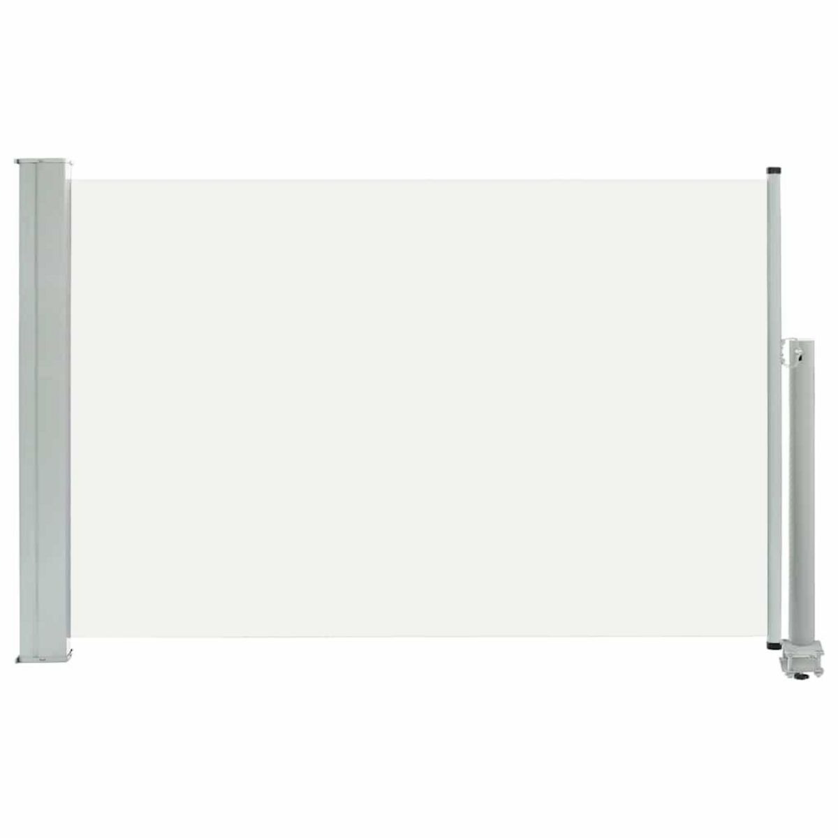 VIDAXL Auvent lateral retractable de patio 60x300 cm Creme