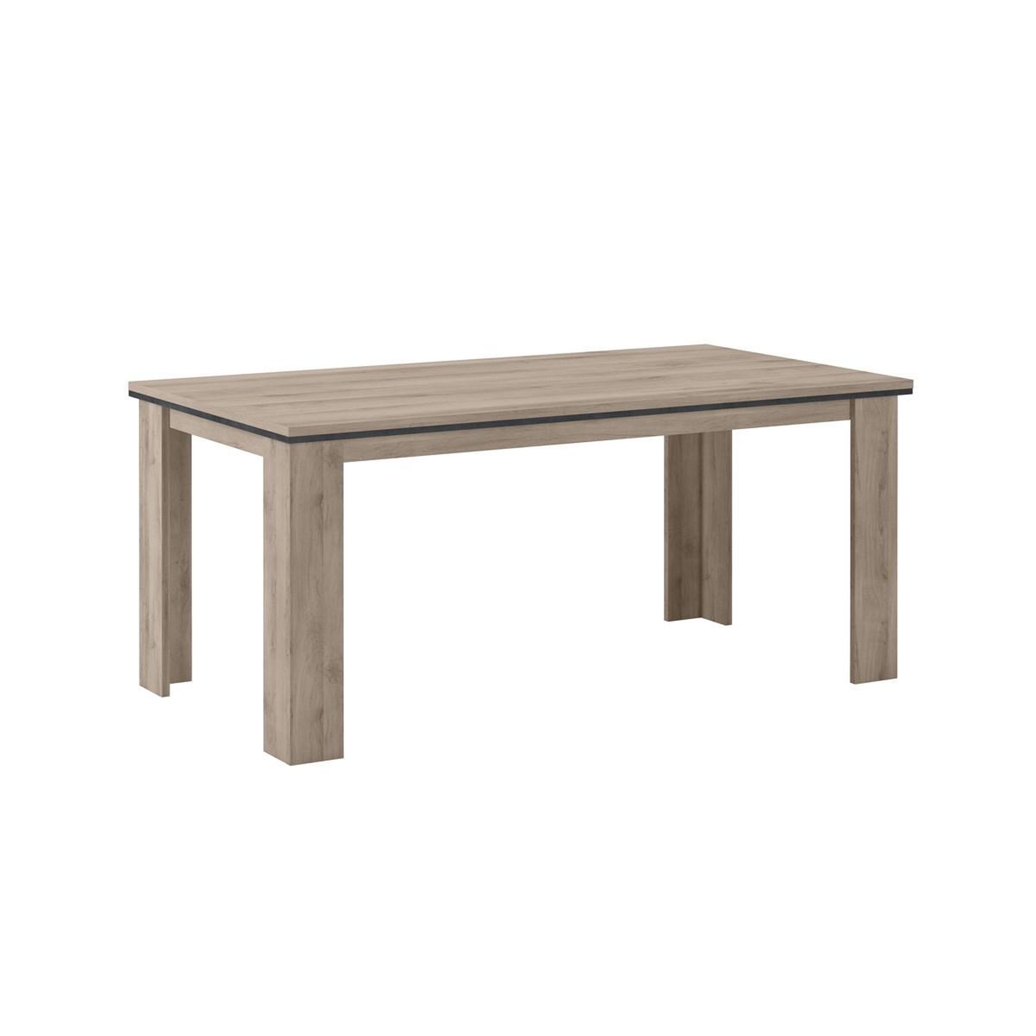 JLC KREATION Table à manger moderne rectangulaire en bois 180cm MOA