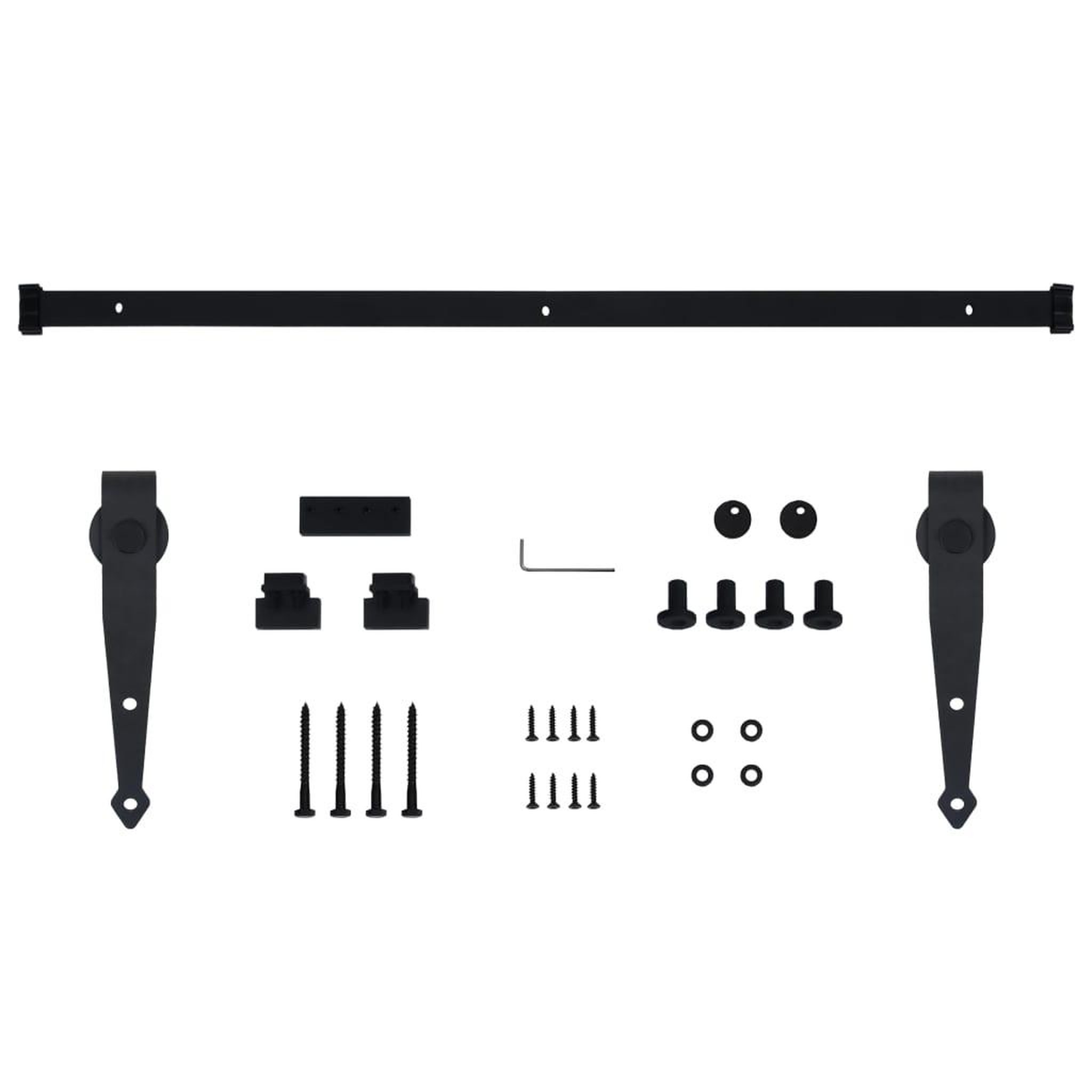 Voir la diapositive 5 : VIDAXL Kit mini de porte d'armoire coulissante Acier au carbone 152 cm