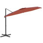 Voir la diapositive 3 : VIDAXL Parasol deporte avec mat en aluminium Terre cuite 300x300 cm