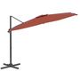 Voir la diapositive 3 : VIDAXL Parasol deporte avec mat en aluminium Terre cuite 300x300 cm