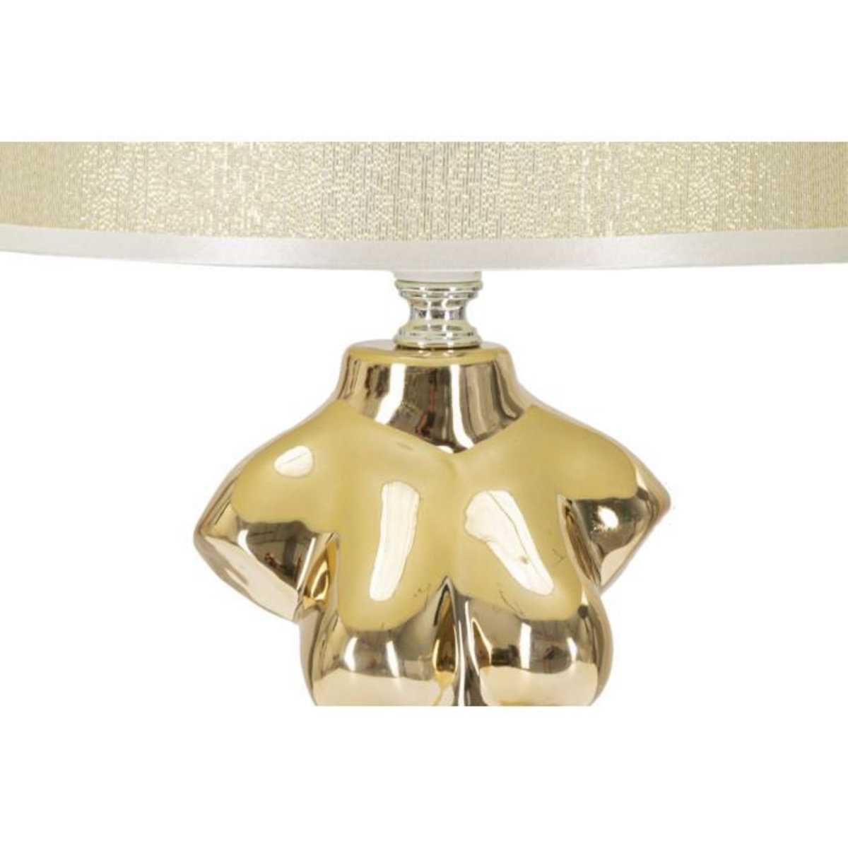 Paris Prix Lampe à Poser en Céramique  Woman  42cm Or