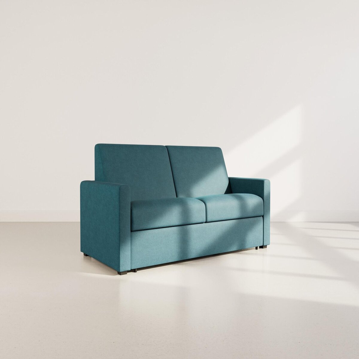 BEST MOBILIER Julia - canapé 3 places convertible express couchage quotidien 140 cm matelas 18 cm en tissu