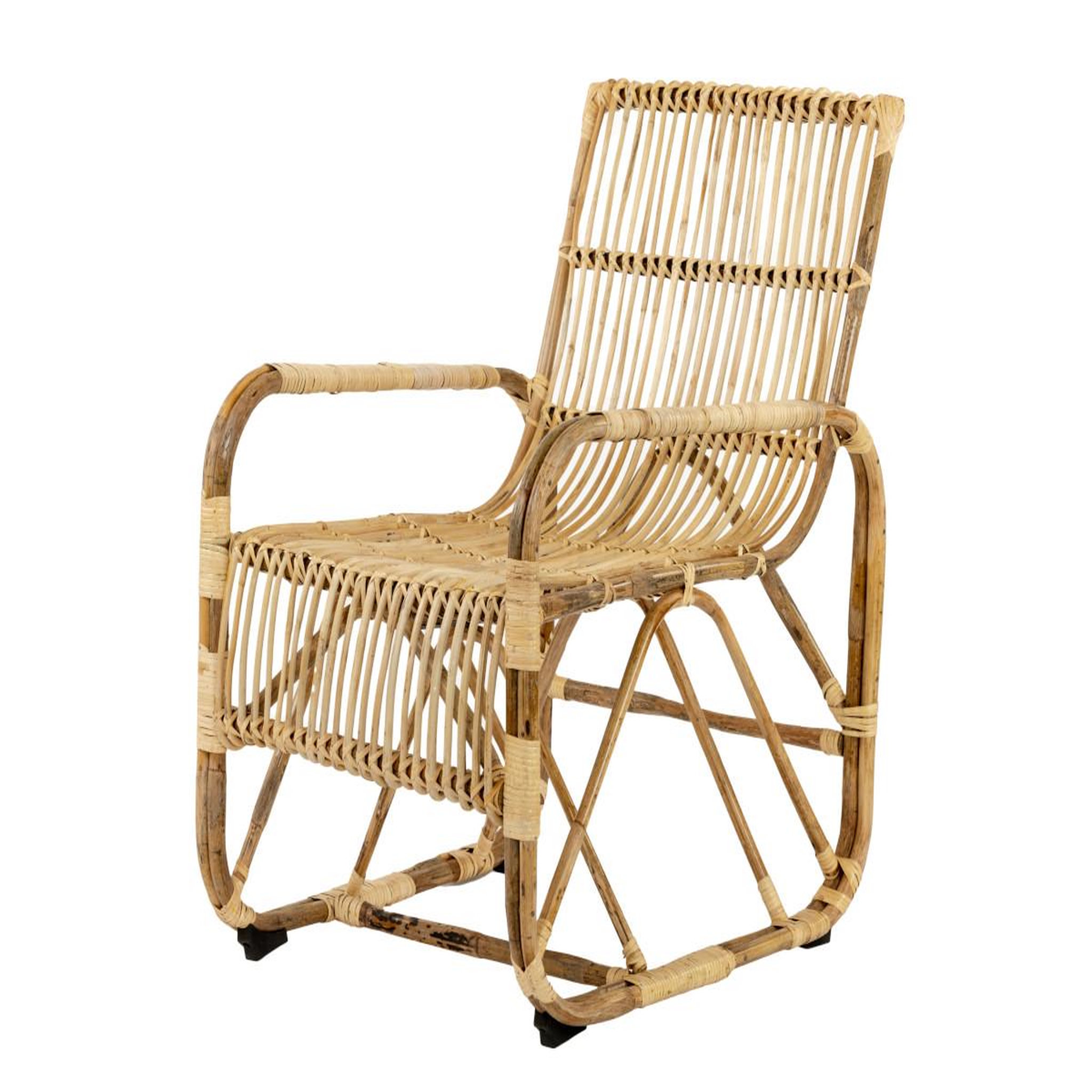 Voir la diapositive 3 : Jardiline Fauteuil de jardin carré en rotin tressé - jardiline