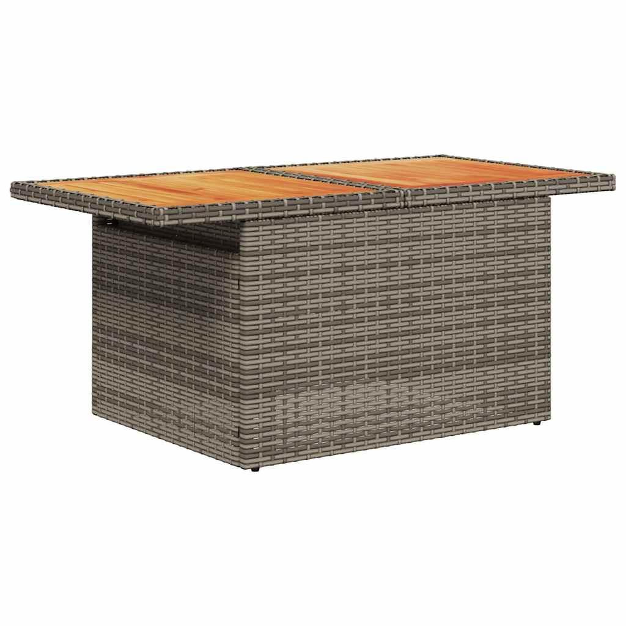 Voir la diapositive 5 : VIDAXL Salon de jardin avec coussins 7 pcs gris resine tressee