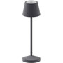 Voir la diapositive 1 : Lumisky Lampe de table sans fil EMILY Gris anthracite Aluminium H25CM