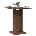 VIDAXL Table de bistro Chene marron 60x60x75 cm Bois d'ingenierie