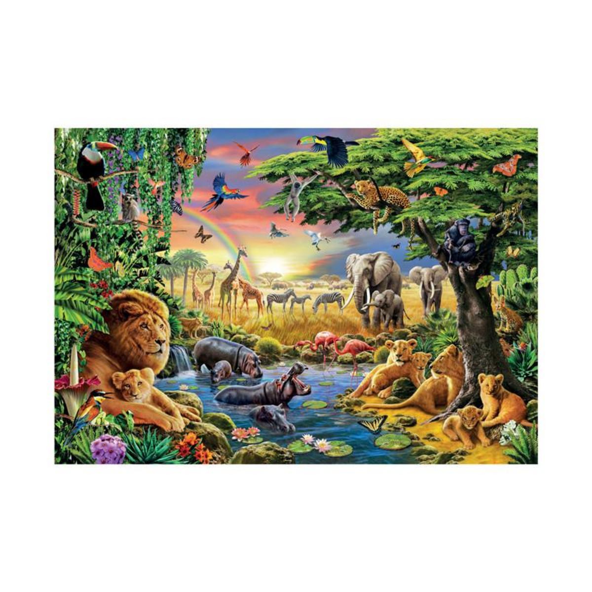 CLEMENTONI Clementoni Jigsaw Puzzle The African Gathering, 2000pcs. 32081
