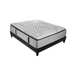 OLYMPE LITERIE OLYMPE LITERIE | Ensemble PHIGALIE | Matelas Ressorts ensachés + Sommier Bois. Coloris disponibles : Blanc