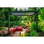 Voir la diapositive 1 : OMBREA Pergola Bioclimatique 3x3m anthracite 4 pieds OMBREA®