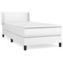 Voir la diapositive 2 : VIDAXL Sommier a lattes de lit avec matelas Blanc 80x200 cm Similicuir