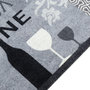 Voir la diapositive 3 : VIDAXL Tapis de cuisine lavable imprime Wine gris 60x300 cm velours