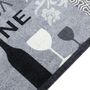 Voir la diapositive 3 : VIDAXL Tapis de cuisine lavable imprime Wine gris 60x300 cm velours