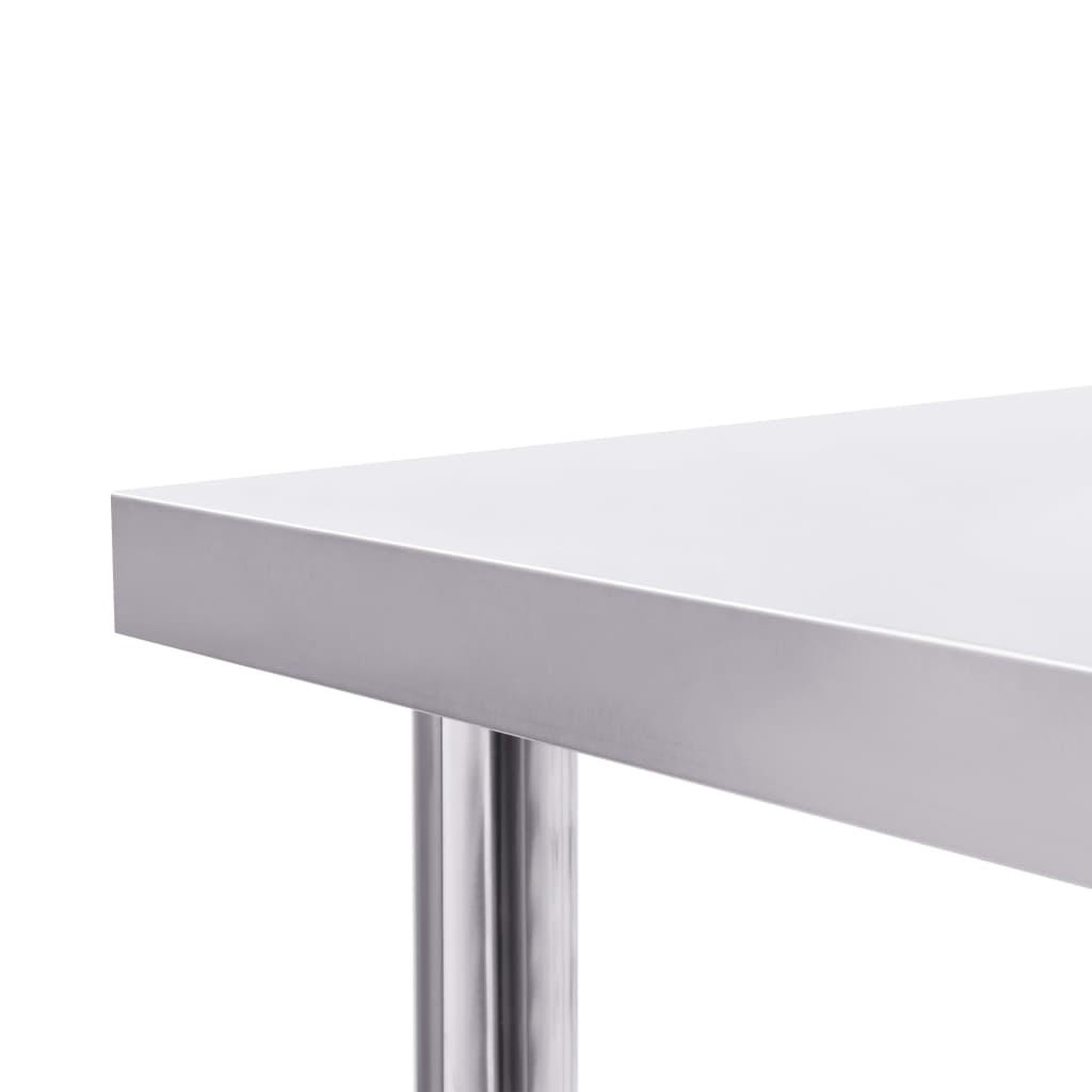 Voir la diapositive 5 : VIDAXL Table de travail de cuisine 100x60x85 cm Acier inoxydable