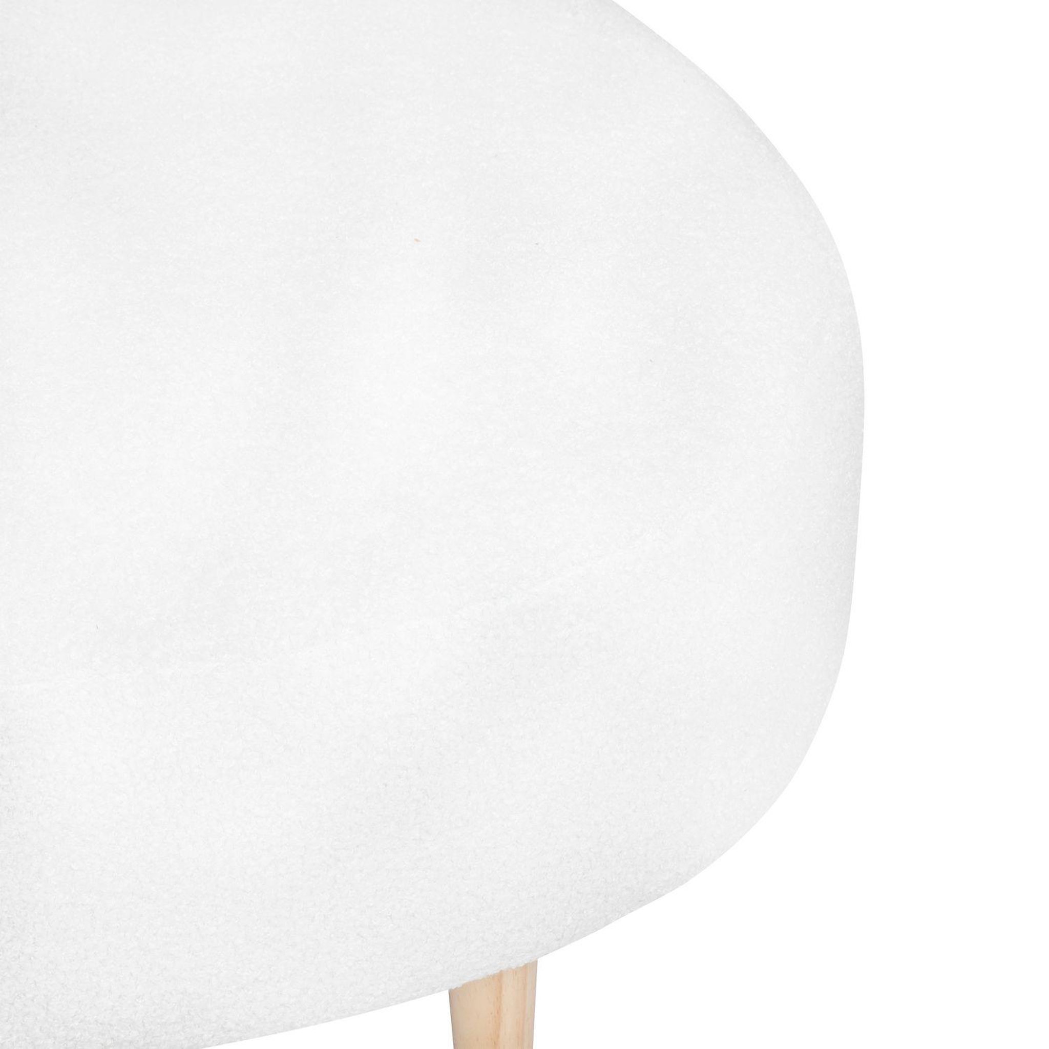 Voir la diapositive 6 : ATMOSPHERA Banquette en bouclette insi - 2 places - blanc