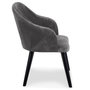 Voir la diapositive 4 : Paris Prix Lot de 2 Fauteuils en Velours  Yugnat  85cm Gris