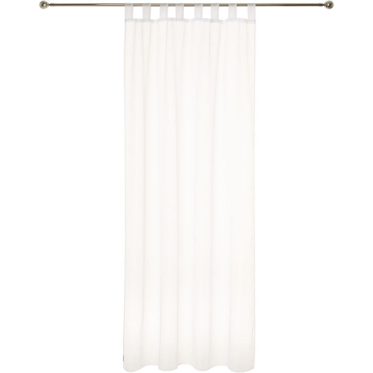 ATMOSPHERA Lot de 2 voilages unis à pattes 