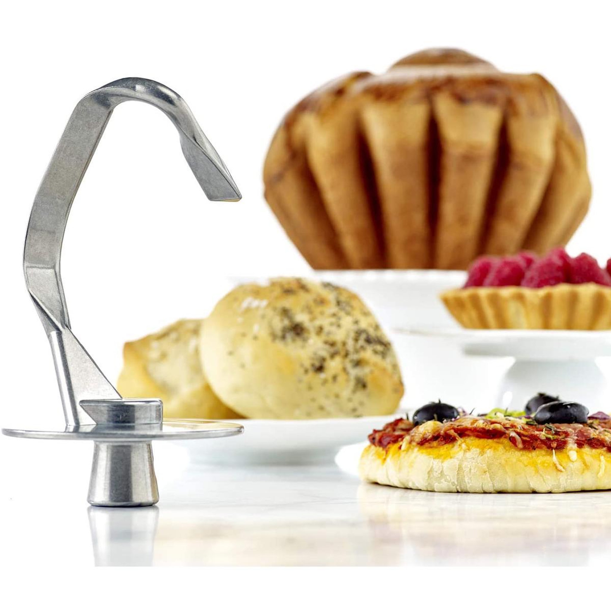 Voir la diapositive 6 : MOULINEX Robot pâtissier 4.6l 1100w blanc - qa510110