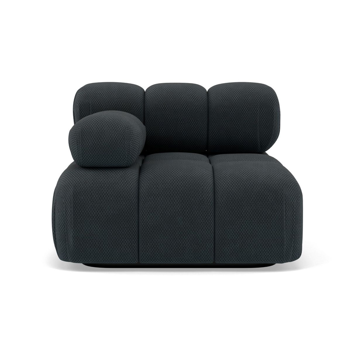 LISA DESIGN Ruby - module d'assise gauche en velours texturé