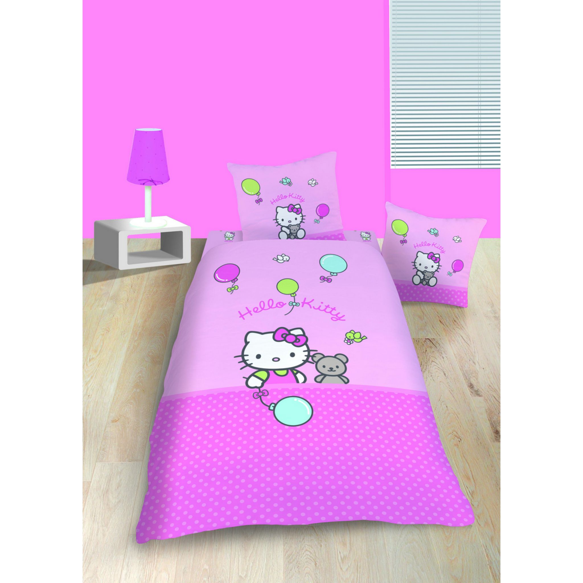 Housse De Couette Hello Kitty Parure de lit Ensemble De Literie - Maison des Français