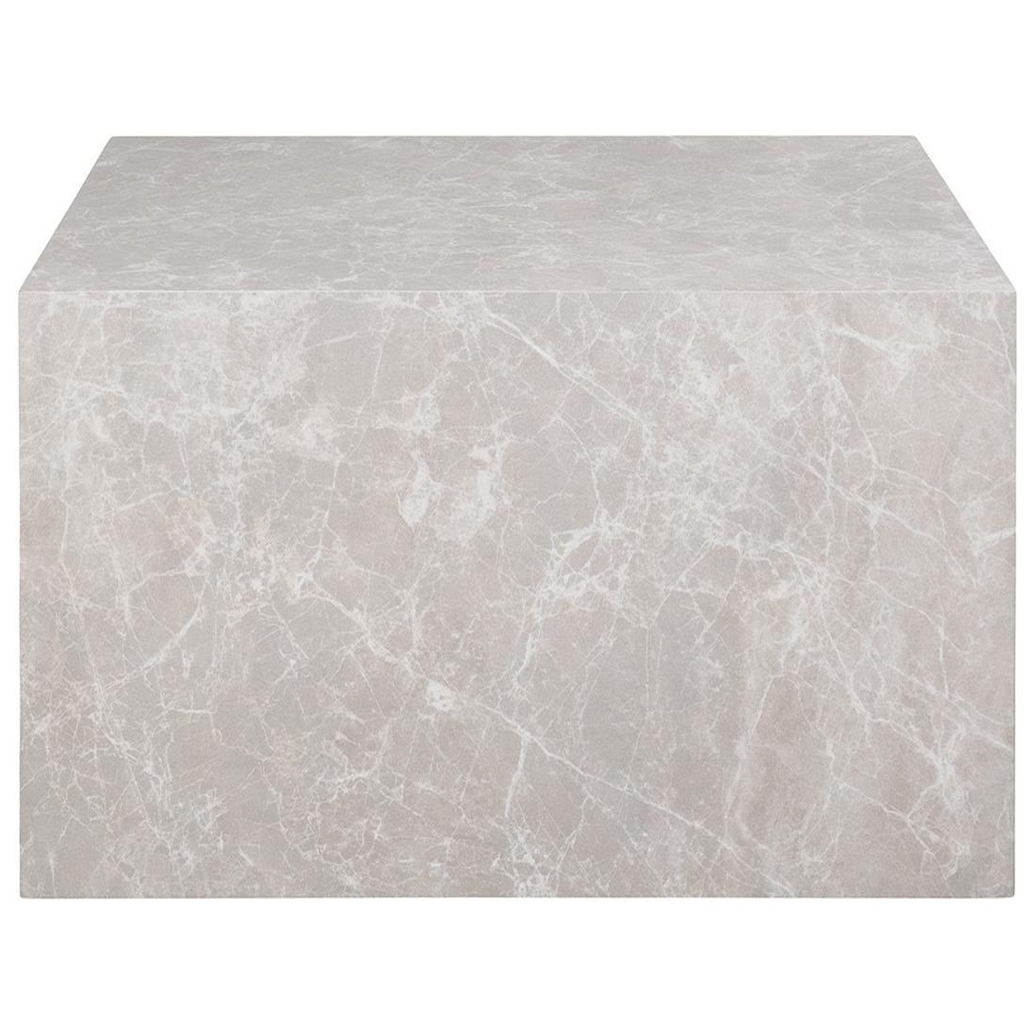 Voir la diapositive 2 : LISA DESIGN Pula - table basse - effet marbre - 80 cm