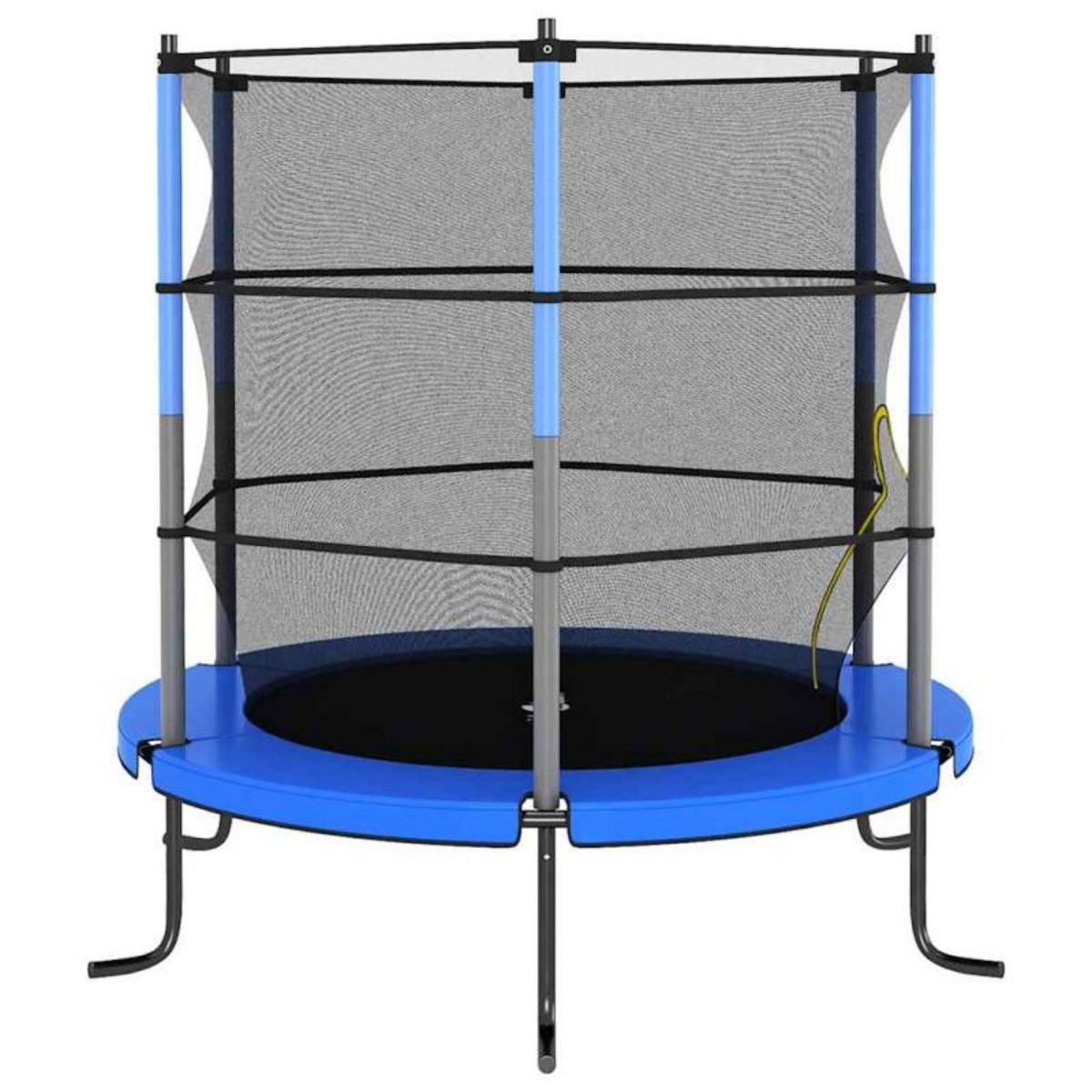 VIDAXL Trampoline avec filet de sécurité Rond 140x160 cm Bleu