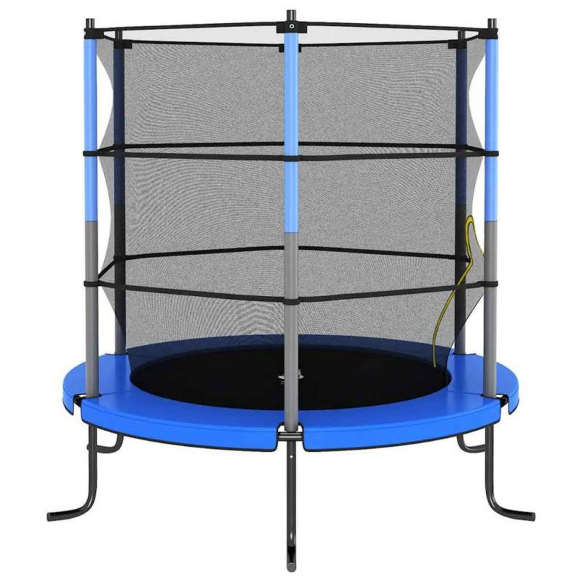 VIDAXL Trampoline avec filet de sécurité Rond 140x160 cm Bleu