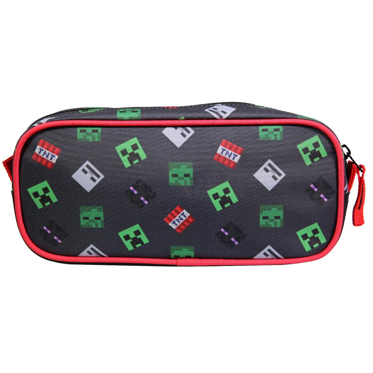 Bagtrotter BAGTROTTER  Trousse scolaire rectangulaire Minecraft Noir