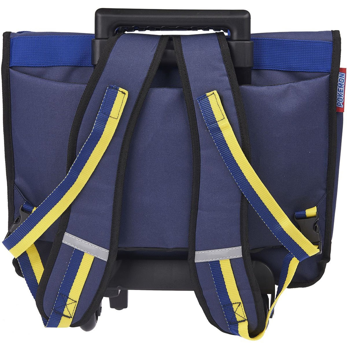 NINTENDO Cartable à roulettes 41 cm CM1/CM2 bleu et jaune Pokemon
