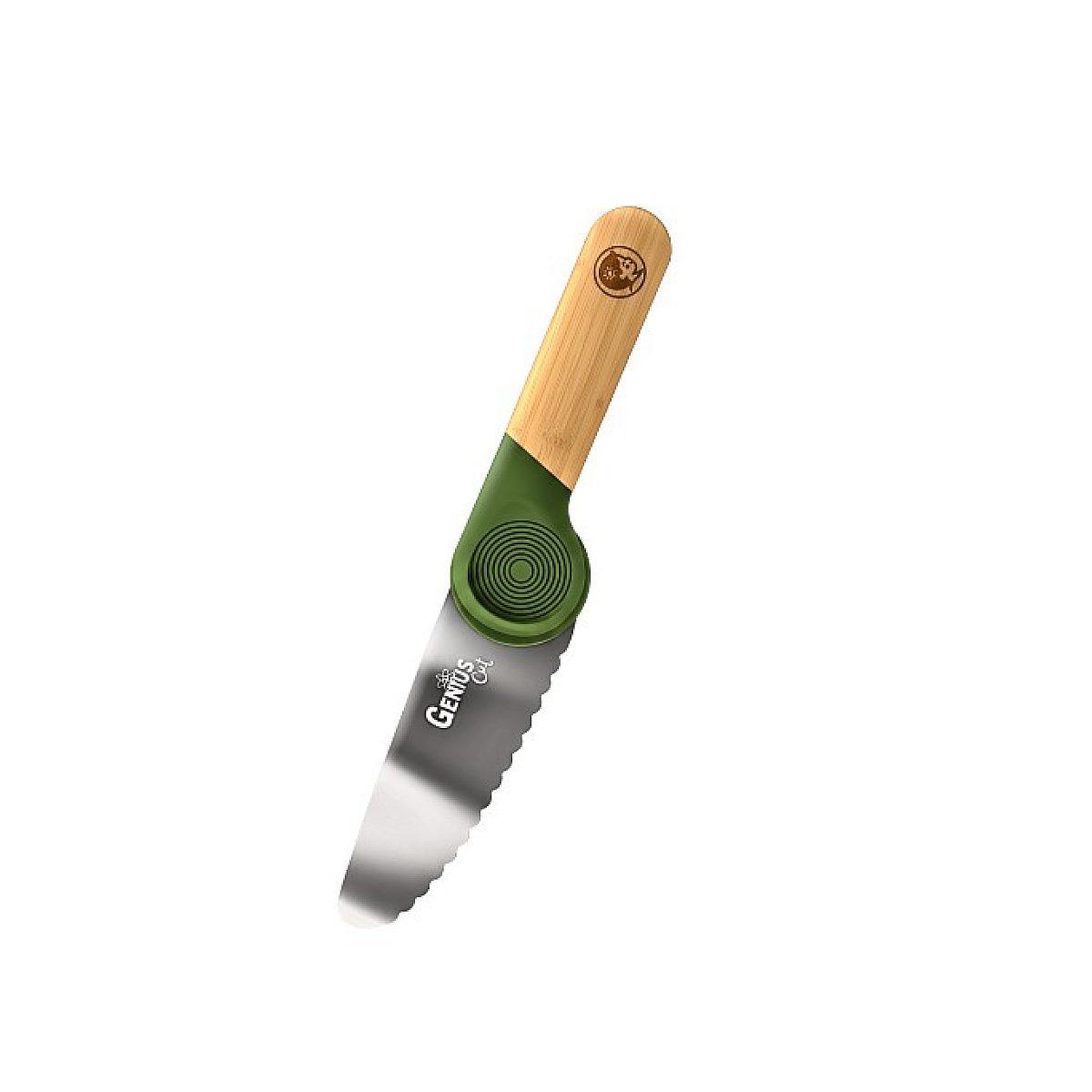 LES PETITS ARCHITECTES Le couteau educatif genius cut couleur olive provence