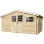 Voir la diapositive 1 : Habitat et Jardin Abri de jardin - 12.54 m² - 4.13 x 3.05 x 2.18 m - 34 mm.