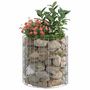 Voir la diapositive 5 : VIDAXL Poteau a gabion circulaire Acier galvanise Ø50x50 cm