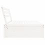 Voir la diapositive 4 : VIDAXL Canape central de jardin blanc 120x80 cm bois de pin massif