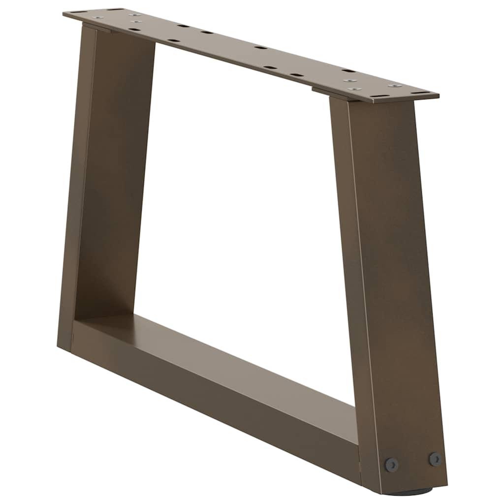 Voir la diapositive 4 : VIDAXL Pieds de table a manger forme V 2 pcs acier naturel acier