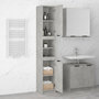 Voir la diapositive 4 : VIDAXL Armoire de salle de bain gris beton 32x34x188,5 cm