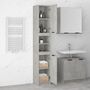 Voir la diapositive 4 : VIDAXL Armoire de salle de bain gris beton 32x34x188,5 cm