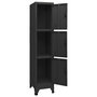 Voir la diapositive 5 : VIDAXL Armoire a casiers Noir 38x45x180 cm Acier