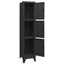 Voir la diapositive 5 : VIDAXL Armoire a casiers Noir 38x45x180 cm Acier