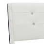 Voir la diapositive 6 : VIDAXL Lit avec matelas a memoire de forme Blanc Similicuir 90x200 cm