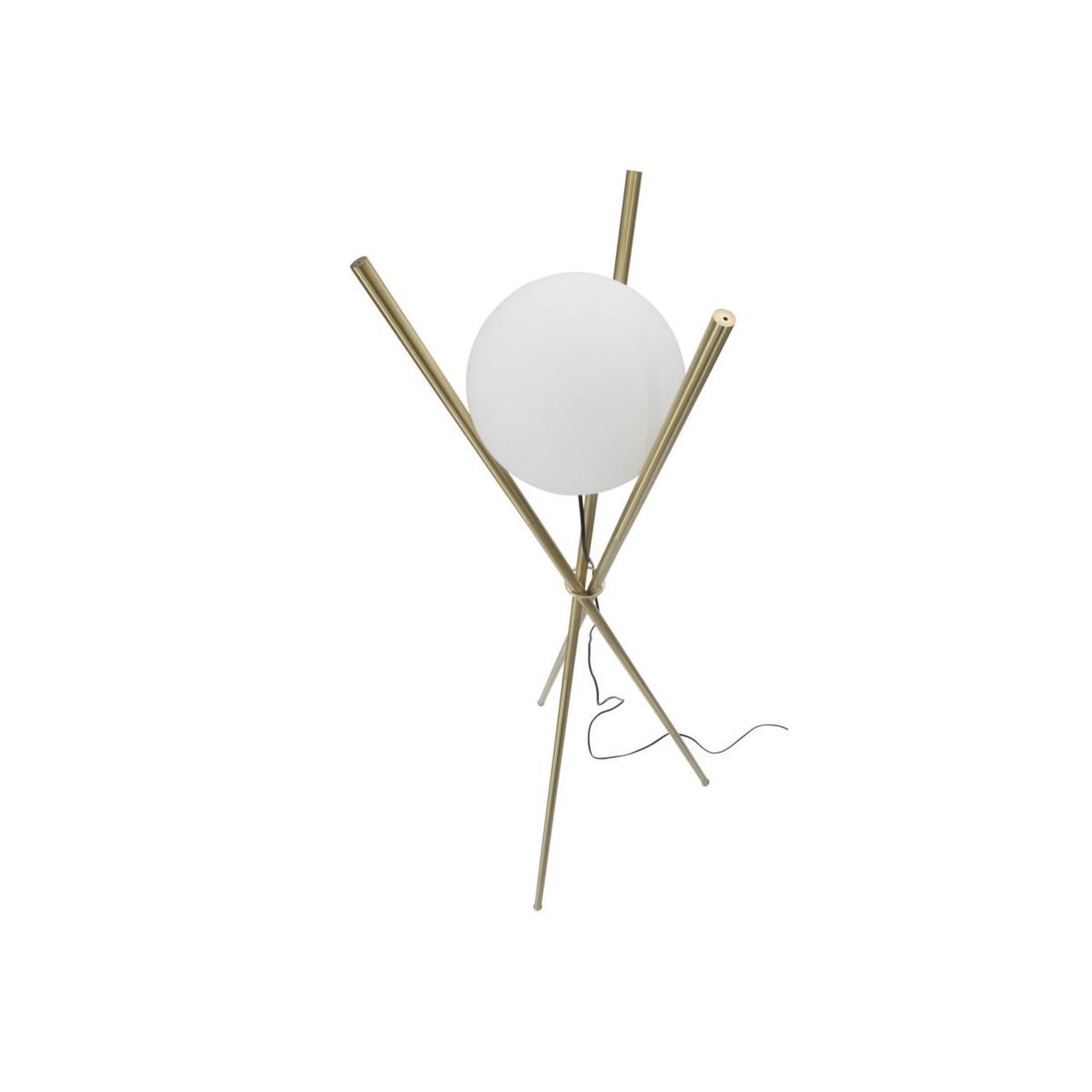 Voir la diapositive 6 : Paris Prix Lampadaire sphère  glamy x  155cm blanc & or