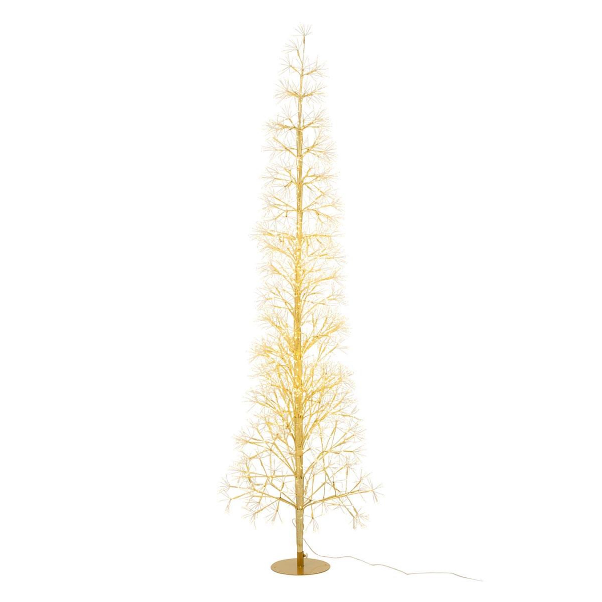 J-LINE Sapin à led en métal  grady  180cm doré