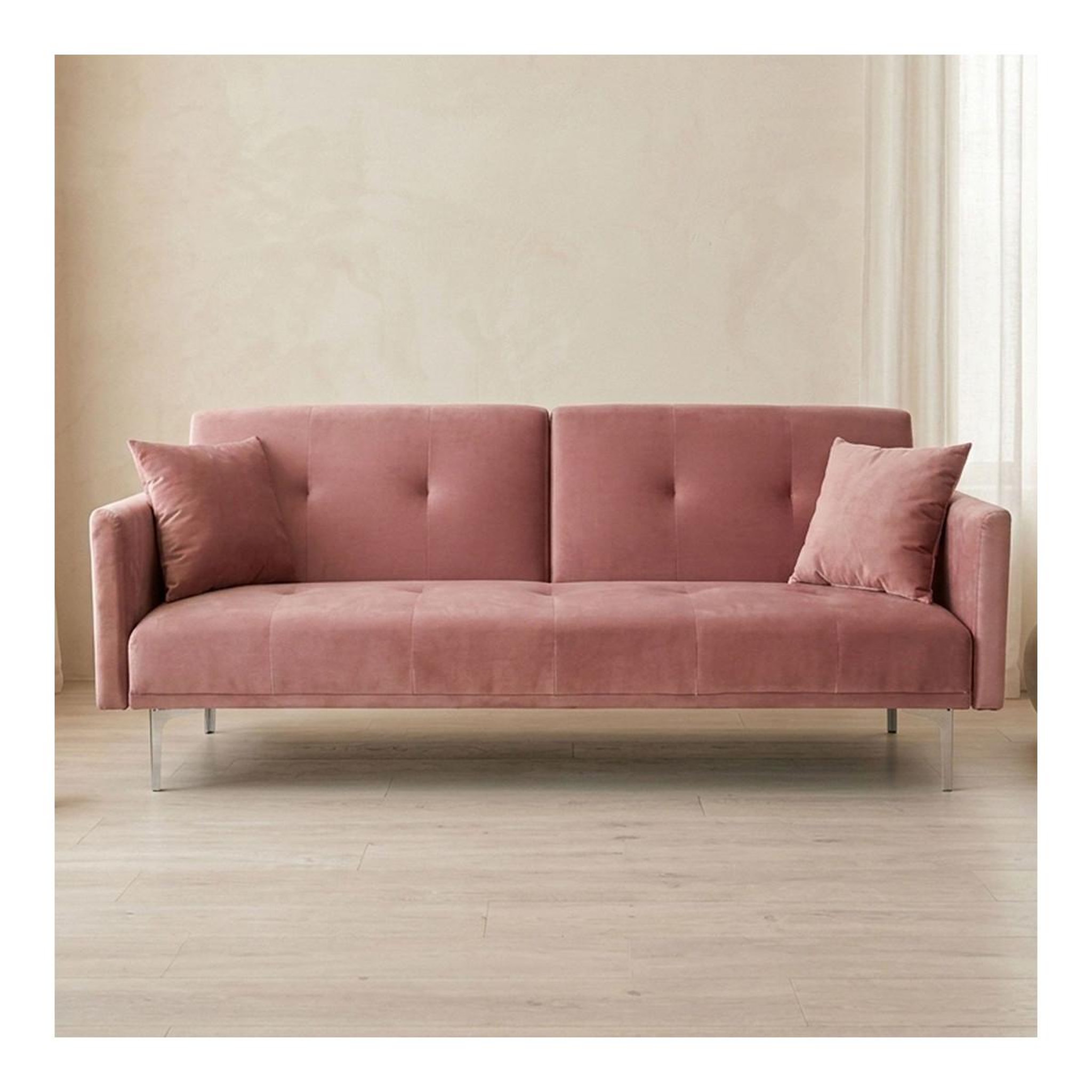 Voir la diapositive 6 : Paris Prix Canapé convertible 3 places  lacla  191cm rose