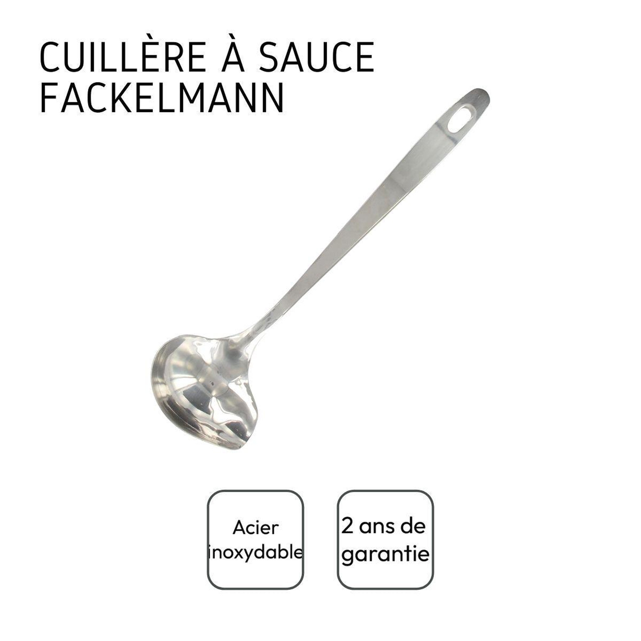Voir la diapositive 4 : Fackelmann Louche ovale en inox fackelmann oxford