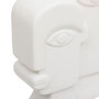 Voir la diapositive 2 : ATMOSPHERA Statuette Visage en Céramique  Soleya  26cm Blanc
