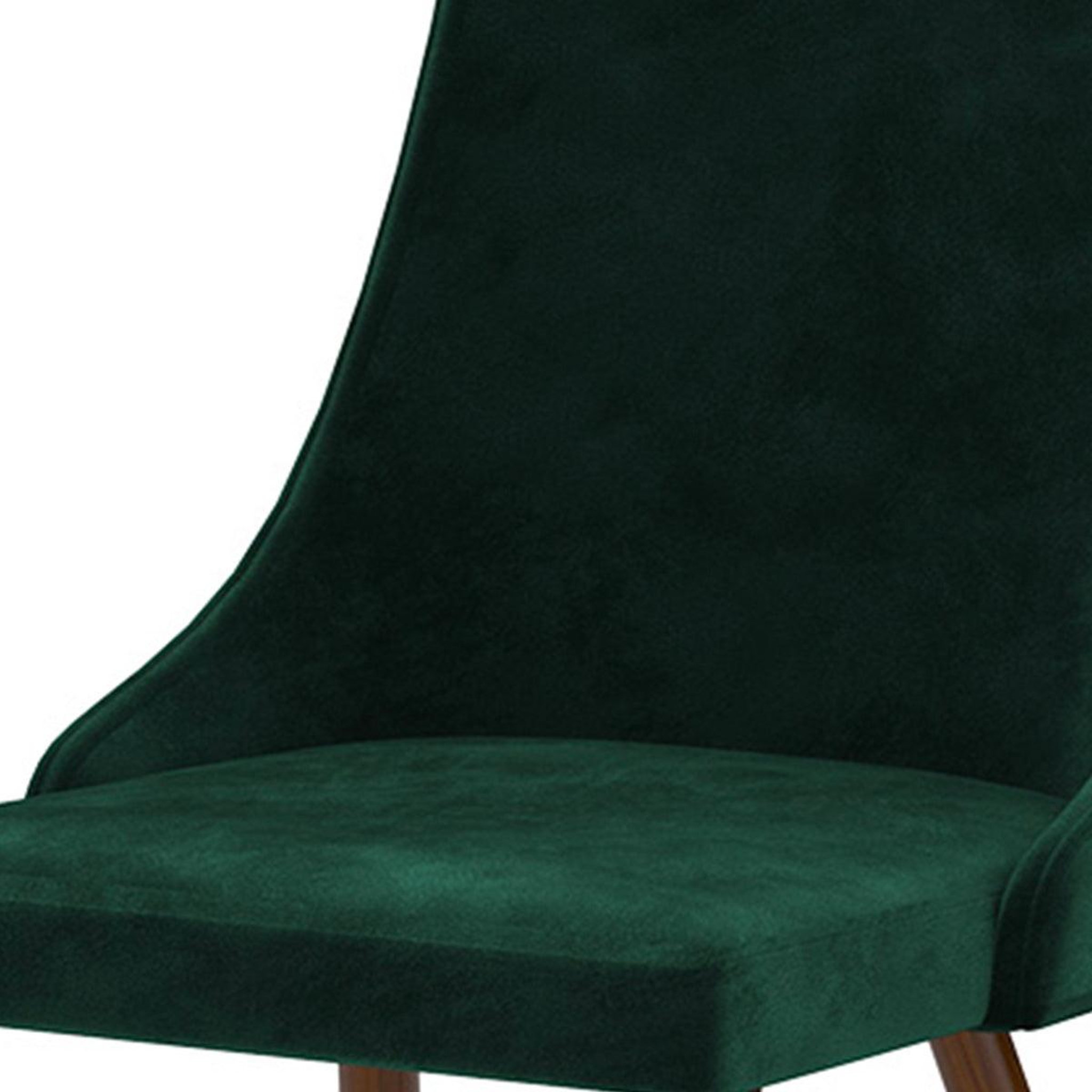 Voir la diapositive 6 : MAISON PAVANE Lot de 2 chaises en velours vert-vinni