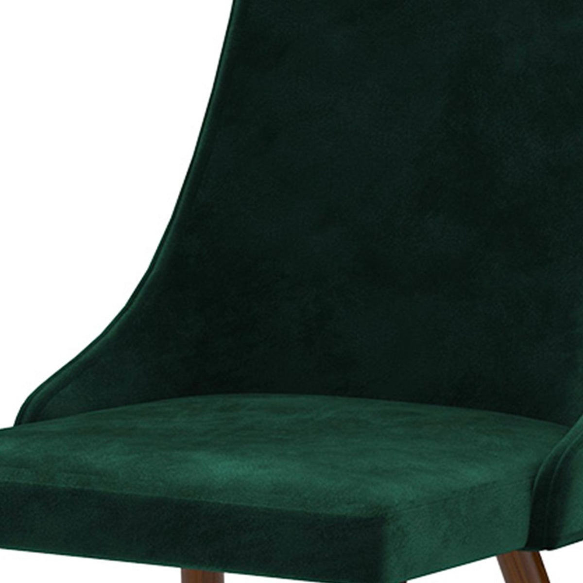 Rendez vous déco Lot de 2 chaises en velours vert-Vinni